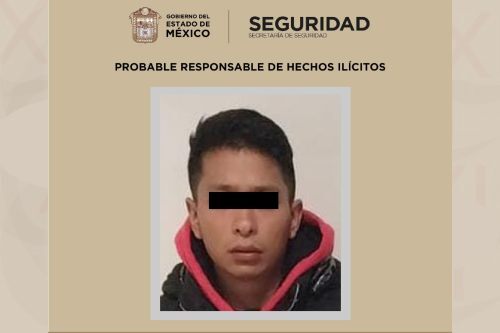 Capturan a sujeto que golpeó a mujer en Cacalomacan, Toluca